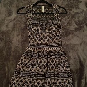 Lovely Day Black and Gold Dress Size S